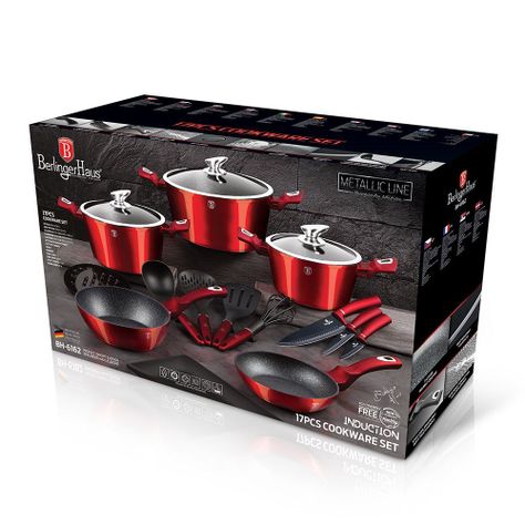 BATERIA DE COCINA PREMIUM 17 PIEZAS ALEMANA-2