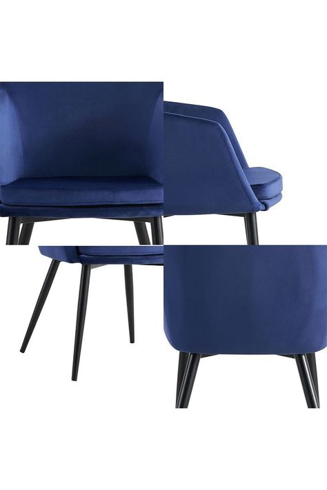 Pack 2 Sillas de Comedor Bogotá Azul-4