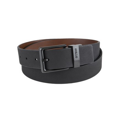 Cinturon 35Mm Cut Round Casual 14 Negro Guess-0