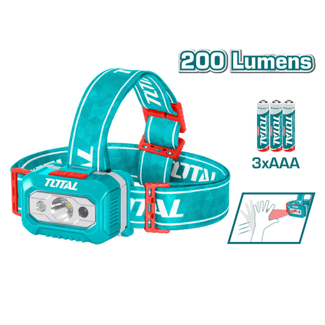 Linterna Foco Led Frontal Cabeza 200 Lumens Total-1