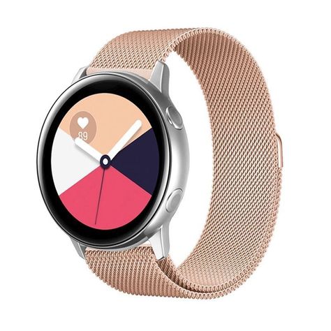 Correa Metálica Para Samsung Huawei Amazfit Xiaomi 20mm / Rosa Gold-0