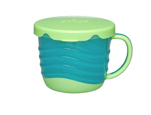 Pocillo Snack 2 en 1 Color Azul NIP-2