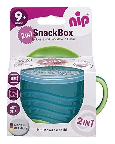 Pocillo Snack 2 en 1 Color Azul NIP-0