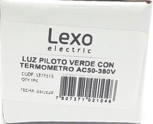 Luz Piloto Verde Led Con Termóm -25°c A +100°c, 60-380v Lexo-4