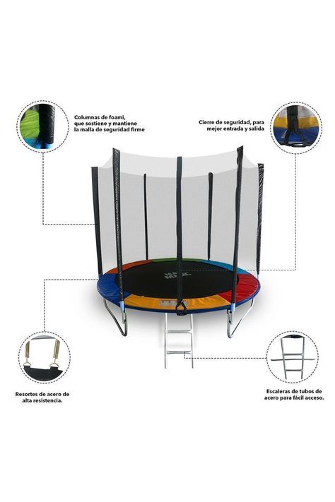Cama Elástica Trampolín para Niños 6 FT 183 cm-3