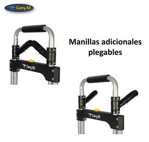 Carro de Carga Plegable Tipo Yegua 150 Kilos Cuerda Rodamientos-4