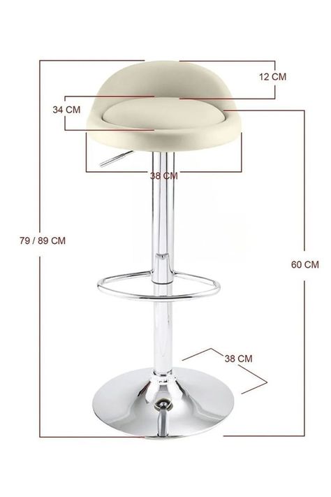 Pack 2 Piso Bar Altura Regulable Beige-5