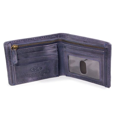 Billetera  Coco 990.3 Clásica Azul Gino Rodinis -2