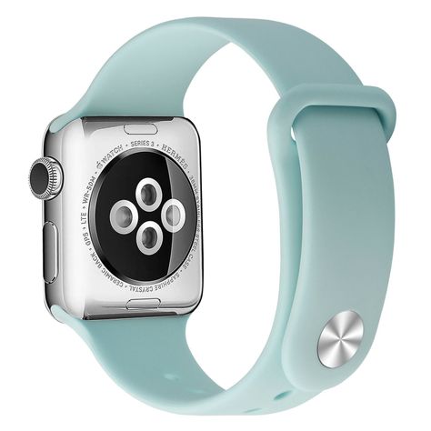 Correa Boton Compatible Iwatch Apple Watch Turquesa 38-40-41MM-0