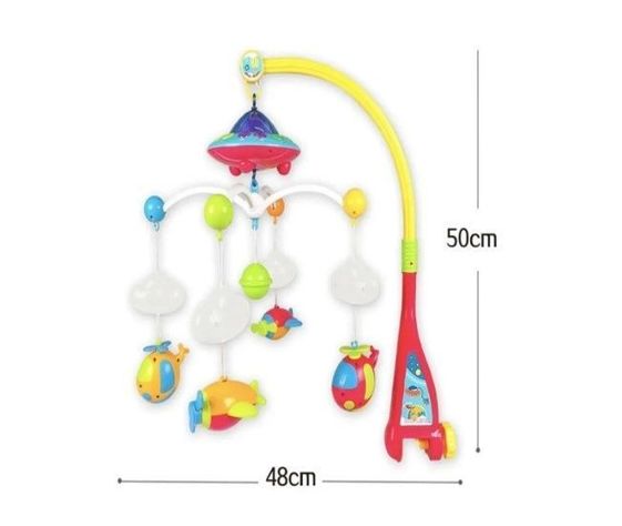Movil Musical Con Control Y Luz De Proyeccion Para Bebe-1