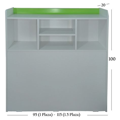 Respaldo Repisa Verde P 1-1