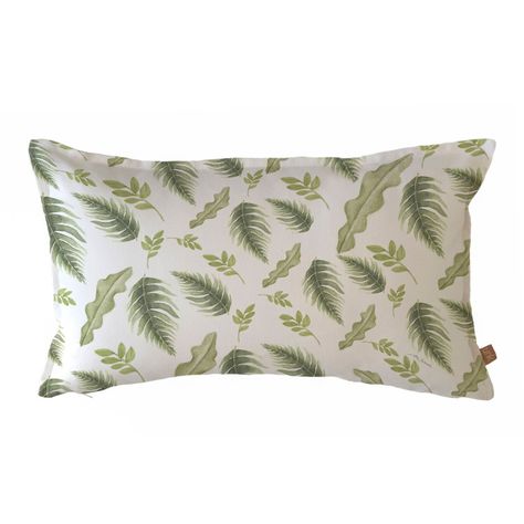 FUNDA COJÍN ALGODÓN PRIMAVERA VERDE  50X30-0
