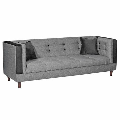 Living Santa Monica 3 Cuerpos + 2 Pouf Gris-2