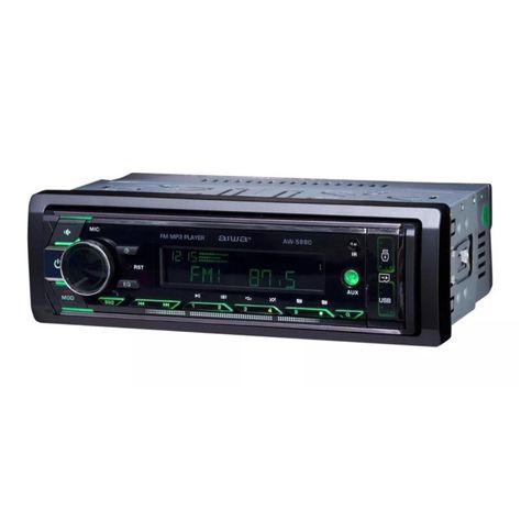 Radio De Automovil Bluetooth USB SD AW-5880 Aiwa-1
