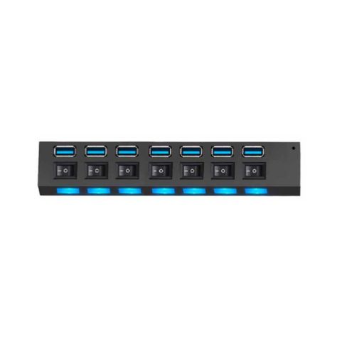 Hub USB 2.0 7 Puertos 480mbps Tecnolab-0
