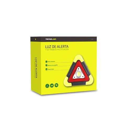 Triangulo Luz de Seguridad Emergencia Cn Panel Solar Tecnolab-4
