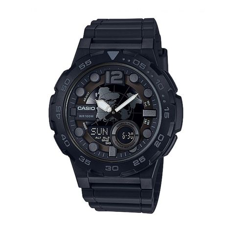 Reloj Casio AEQ-100W-1BVDF Vintage Quartz Hombre-0