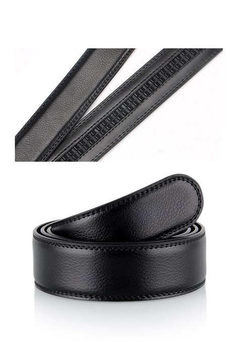Cinturon ejecutivo automatico cuero negro hombre. Pure Golden-3