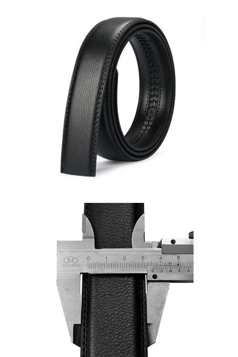Cinturon ejecutivo automatico cuero negro hombre. Pure Golden-4