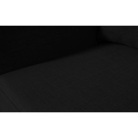 Seccional Suria Chenille Tipo Lino Negro-2