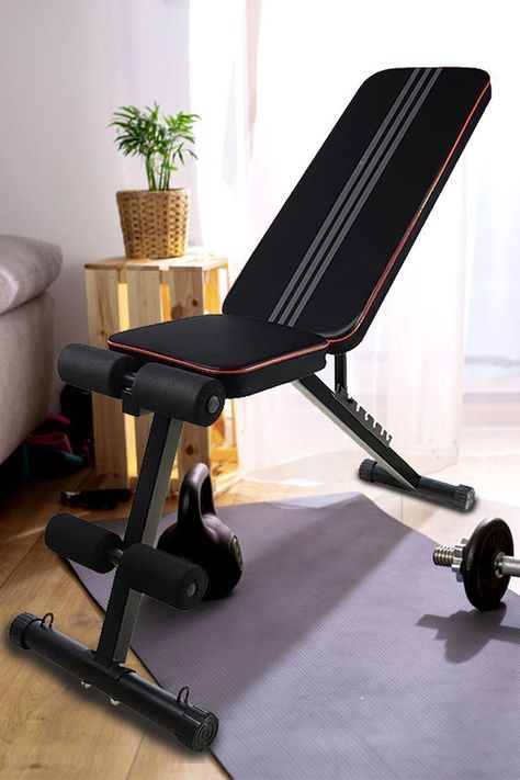 Banco Multifuncional Plegable Reclinable Negro-5