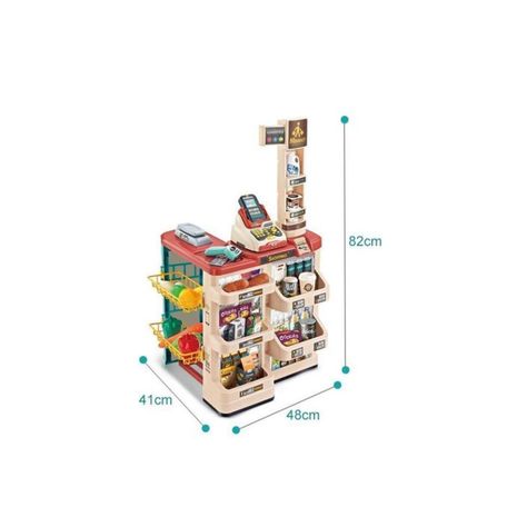 Juguete Set Supermercado Con Carrito 48 Piezas-4