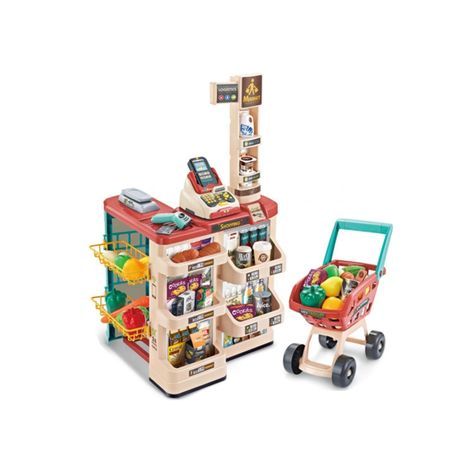 Juguete Set Supermercado Con Carrito 48 Piezas-1