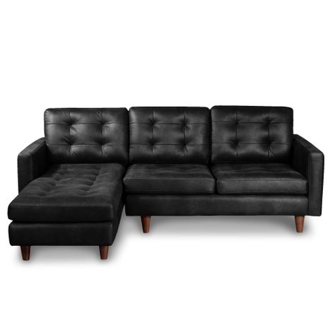 SOFA CHAISELONG IZQ NAPOLES CUERO KETUCKY NEGRO-0