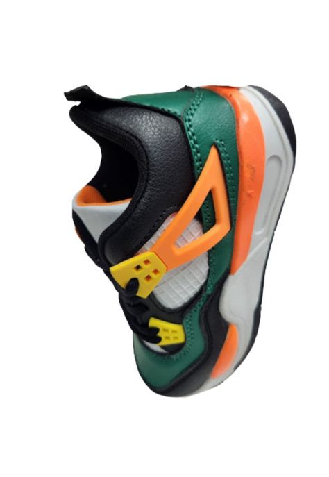 Zapatilla Deportiva Niño Verde Cordones-1