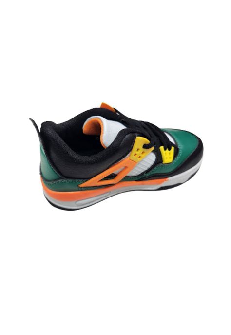 Zapatilla Deportiva Niño Verde Cordones-0