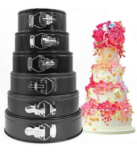 6 Moldes Redondos Antiadherentes TeflónReposteria Tortas-0