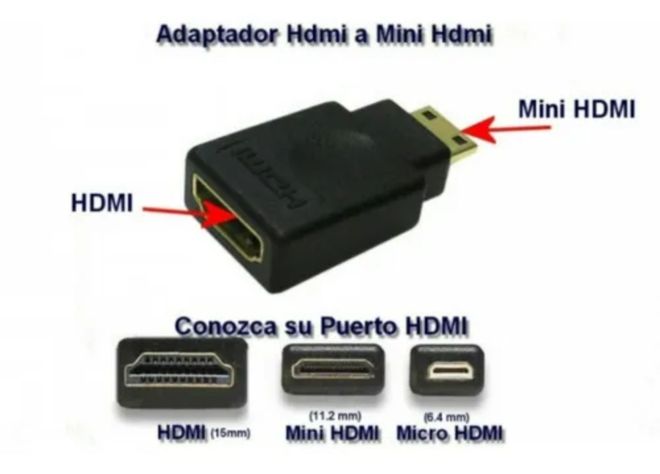 Copla Hdmi Hembra A Mini Hdmi Macho Recto-2