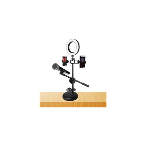 Soporte Para Micrófono Y Celular Con Aro Led - PuntoStore-2