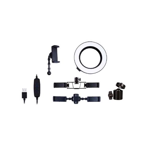 Soporte Para Micrófono Y Celular Con Aro Led - PuntoStore-1