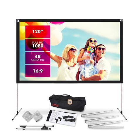 PANTALLA TELON PARA PROYECTOR DE 120 PULGADAS PORTABLE EXTERIOR-1