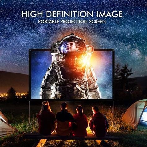 PANTALLA TELON PARA PROYECTOR DE 120 PULGADAS PORTABLE EXTERIOR-5