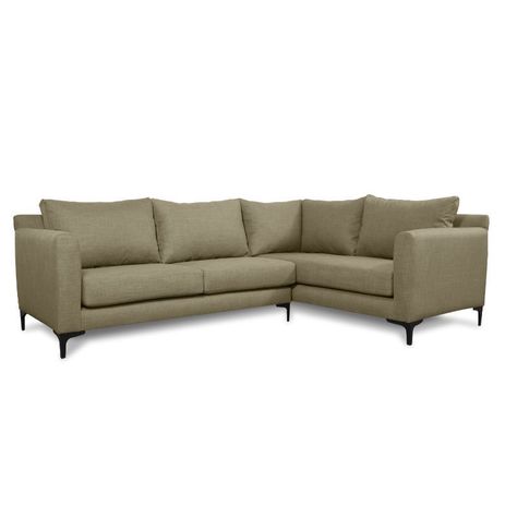 Seccional Alanna Chenille Tipo Lino Beige-1