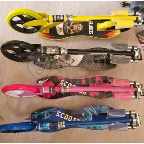 Scooter Metálico Edad 8 A 17 Resistente Ajustable Unisex-4