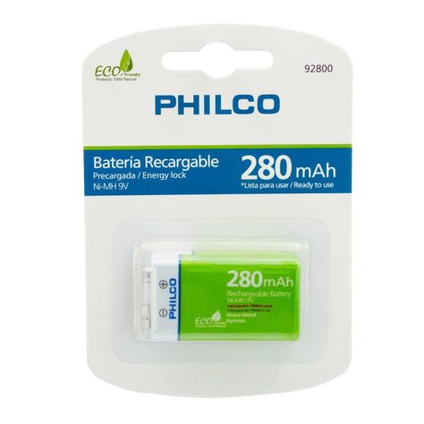 Bateria Recargable 9v 280 Mah Philco-1
