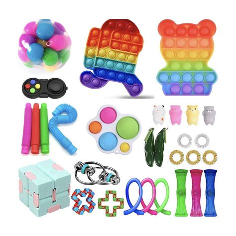  Set 26 Piezas Fidget Cube Juguete Sensorial Anti Estres-0