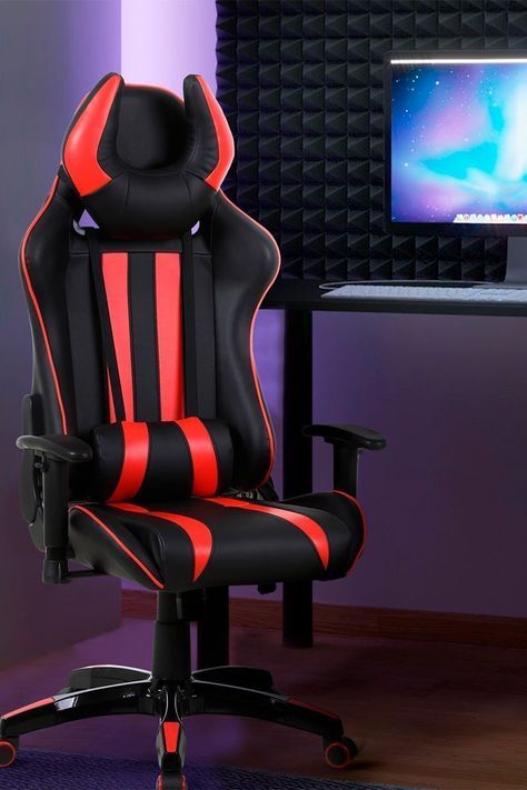 Silla Gamer Racing Reclinable Rojo-1