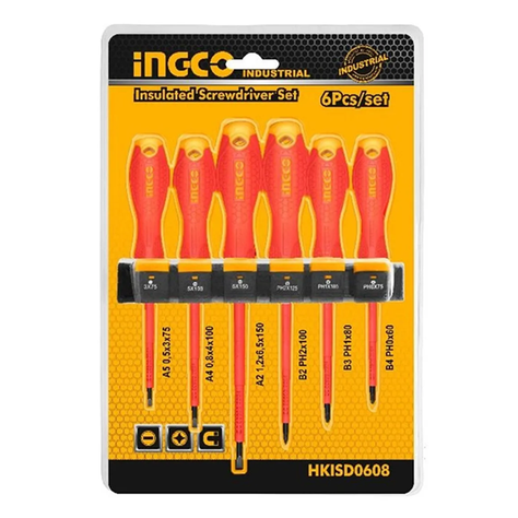 Set Destornilladores Electricos Aislado 6pcs Ingco-0