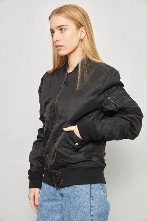 Bomber casual reciclado negro schott talla S  -1