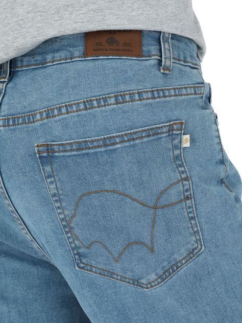 Pantalon Jeans Patagua Celeste Hombre-3