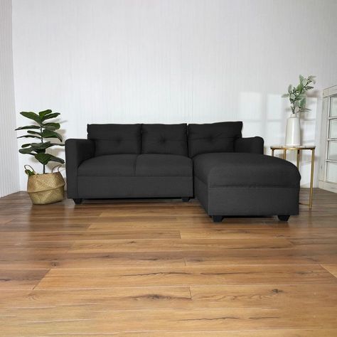 Seccional Mateo Chenille Grafito Pata Plastica-1