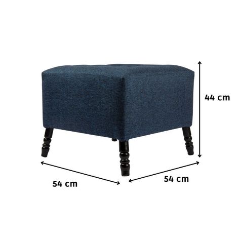 Pouf Alejandro Diseño Azul Omega 54x54x44 cm Máxima Design-3