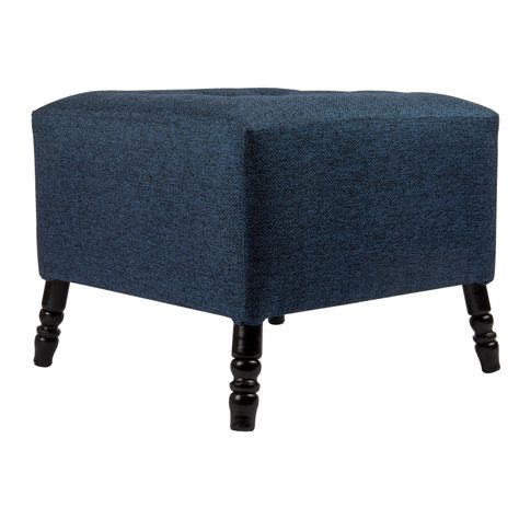 Pouf Alejandro Diseño Azul Omega 54x54x44 cm Máxima Design-1