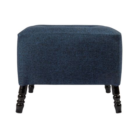 Pouf Alejandro Diseño Azul Omega 54x54x44 cm Máxima Design-0