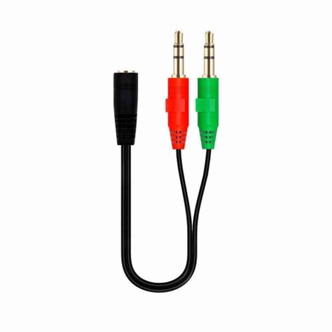 Cable de audio 3.5mm hembra a 2 x 3.5mm macho splitter-0