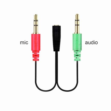 Cable de audio 3.5mm hembra a 2 x 3.5mm macho splitter-1